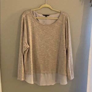 Light tan and cream shirt.